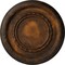 Ekena Millwork Federal Roped Small Ceiling Medallion (Fits Canopies up to 6"), 12 5/8"OD x 1 1/8"P, Rust CM12FERUS - alternate 1